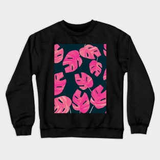 Pink leaves Crewneck Sweatshirt